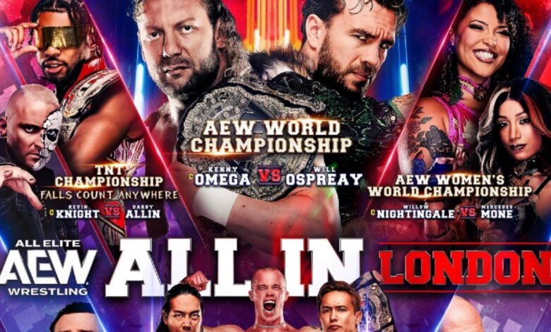 AEW All In: London Results 8/30/26 AEW All In: London Results 8/30/26