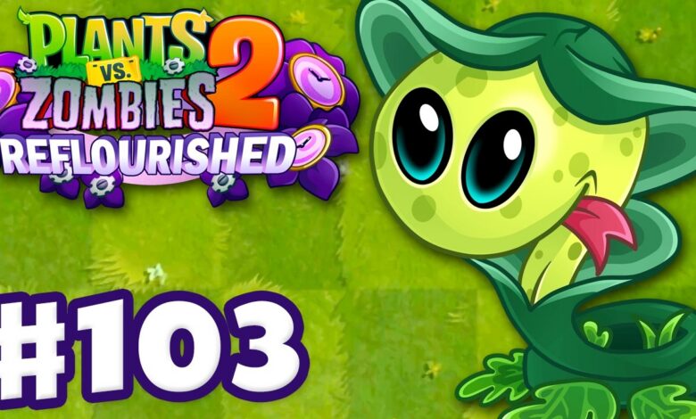 ZNAKE LILY! New Plant! – Plants vs. Zombies 2: Reflourished – Gameplay Walkthrough Part 103 ZNAKE LILY! New Plant! – Plants vs. Zombies 2: Reflourished – Gameplay Walkthrough Part 103