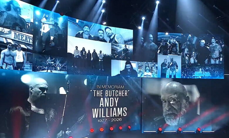 AEW Pays Tribute To ‘The Butcher’ Andy Williams On 9/9 Dynamite AEW Pays Tribute To ‘The Butcher’ Andy Williams On 9/9 Dynamite