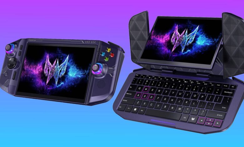 Acer’s bizarre hybrid handheld/laptop concept is way more interesting than what is actually getting released this year Acer’s bizarre hybrid handheld/laptop concept is way more interesting than what is actually getting released this year