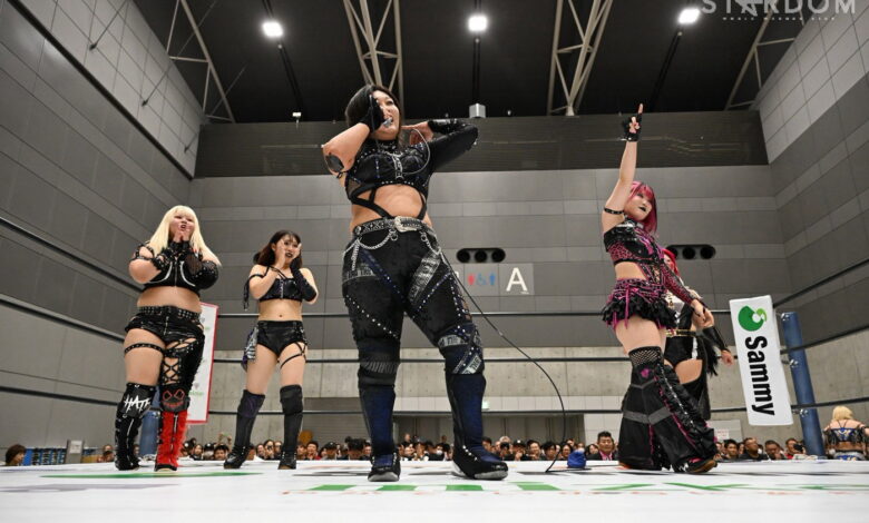 Konami Wins in Fukuyama, Hina Pins Miyu Amasaki Konami Wins in Fukuyama, Hina Pins Miyu Amasaki