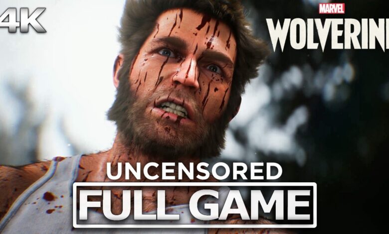 WOLVERINE Full Gameplay Walkthrough / No Commentary UNCENSORED【FULL GAME】4K 60FPS Ultra HD