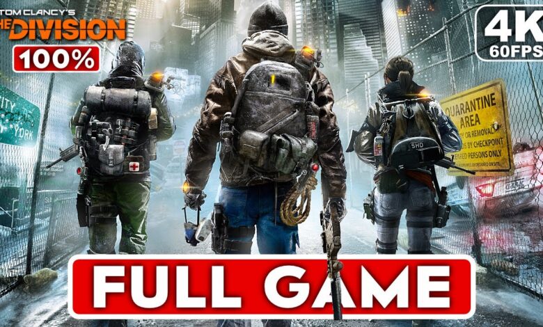 THE DIVISION Gameplay Walkthrough FULL GAME 100% [4K 60FPS PC ULTRA] – No Commentary